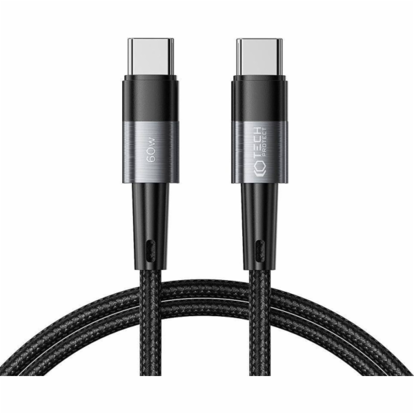 Tech-Protect USB kabel USB-C – USB-C 1 m černý (949071393...