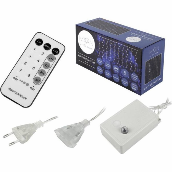 LTC PR Závěs 300 x LED, 3 x 3 m, 8 funkcí, AC 230 V, dálk...