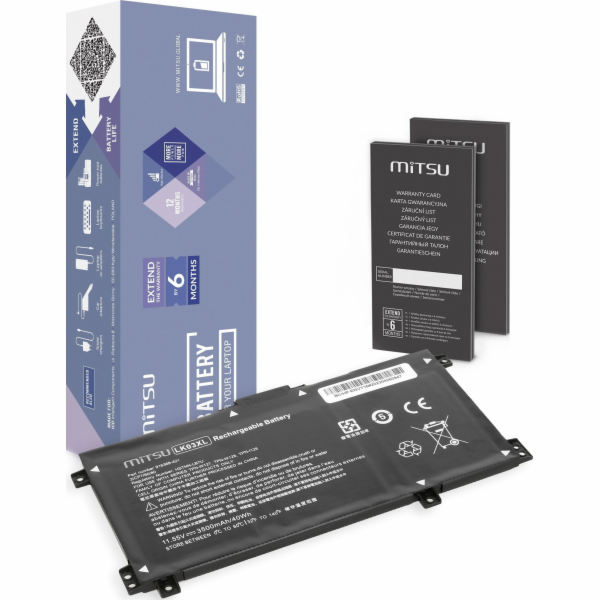 Baterie Mitsu LK03XL Baterie pro HP X360 15-BP BQ CN 17-A...