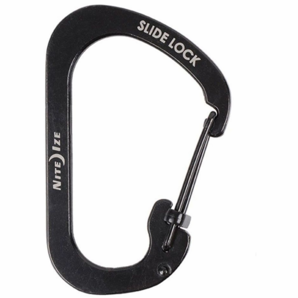 Karabina Nite Ize SlideLock #2 z nerezové oceli černá (CS...