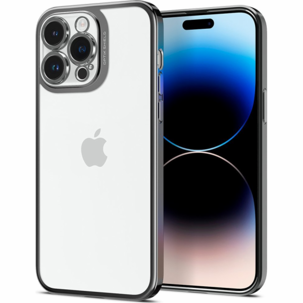 Spigen Optik Crystal, chromově šedý - iPhone 14 Pro