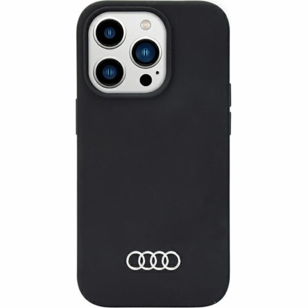 Silikonový obal Audi Audi iPhone 14 Pro 6,1" černý/černý ...