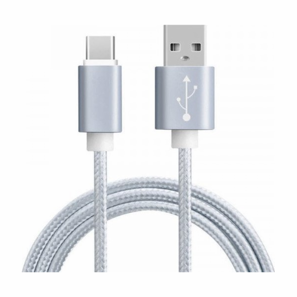 Vega USB-C – USB-C kabel stříbrný (27104)
