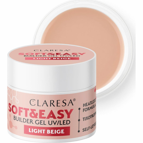 Activeshop Claresa stavební gel Soft&Easy gel světle béžo...