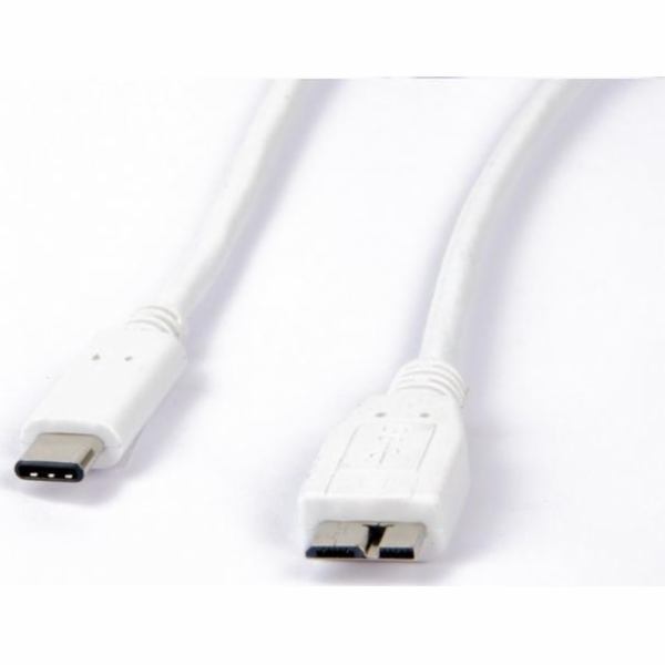 LMP USB-C - microUSB USB kabel 1 m Bílý (LMP-USBC-MUSB-W)