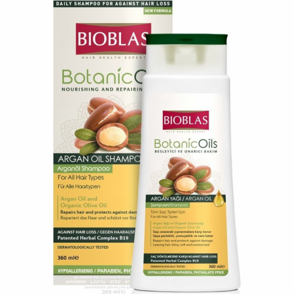 BIOBLAS arganový vlasový šampon proti vypadávání vlasů 360ml