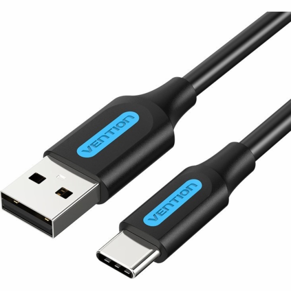 Vention USB-A - USB-C kabel 0,25 m černý (COKBC)