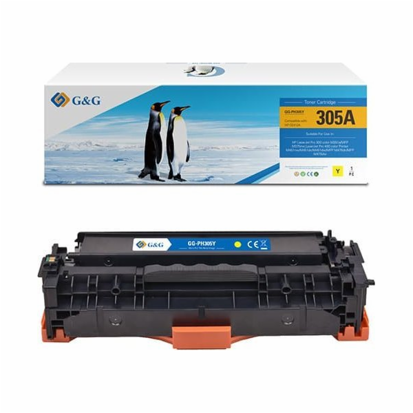 G&G toner G&G kompatibilní toner s CE412A, žlutý, 2600s, ...