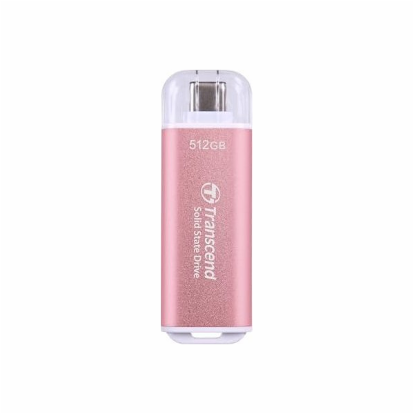 Externí SSD disk Transcend USB-C 512GB EXT. PINK/TS512GES...