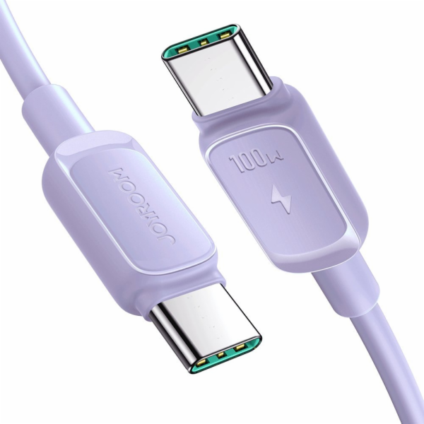 Joyroom USB-C – USB-C kabel USB-C 1,2 m fialový (JYR757)