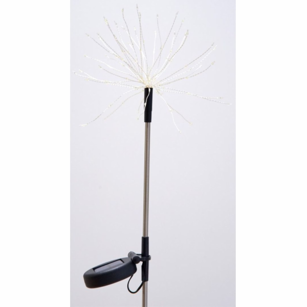 Saska Garden Solární lampa pampeliška Firework 90LED Inox