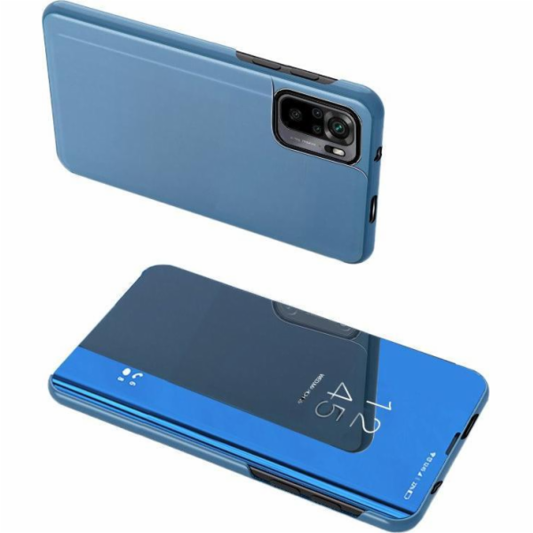 Hurtel Clear View Case Xiaomi Poco X4 NFC 5G modrý flipov...