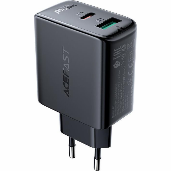 Nabíječka Acefast A5 1x USB-A 1x USB-C 2,4 A (6974316280118)
