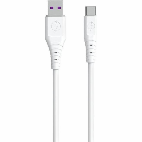 Dudao USB-A - USB-C USB kabel 1 m Bílý (6973687243388)
