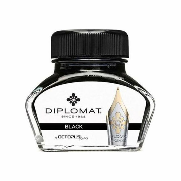Diplomat Diplo Octopus inkoust 30 ml skleněná černá sépie