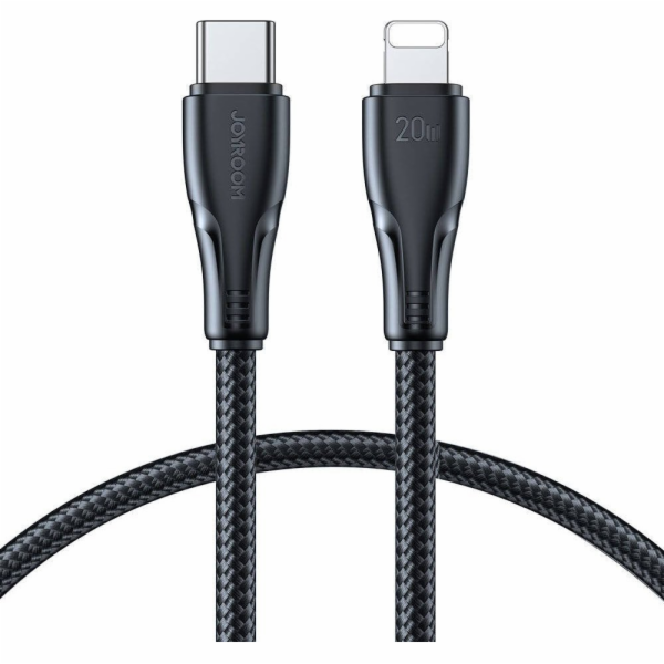 Joyroom USB-C – Lightning kabel 0,25 m černý (JYR696)