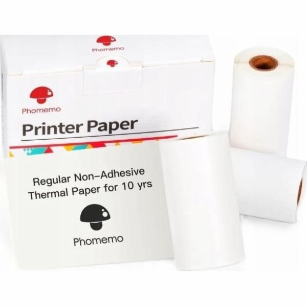 Phomemo Paper White Doplňovací náplně 3x role 53mm Phomem...