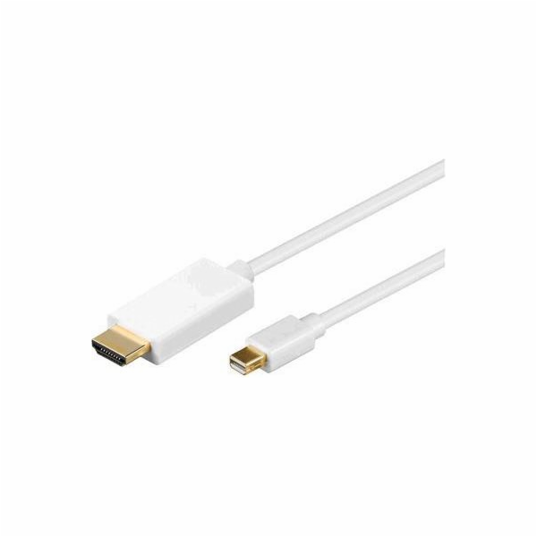 MicroConnect DisplayPort Mini - HDMI kabel 3m bílý (MDPHD...