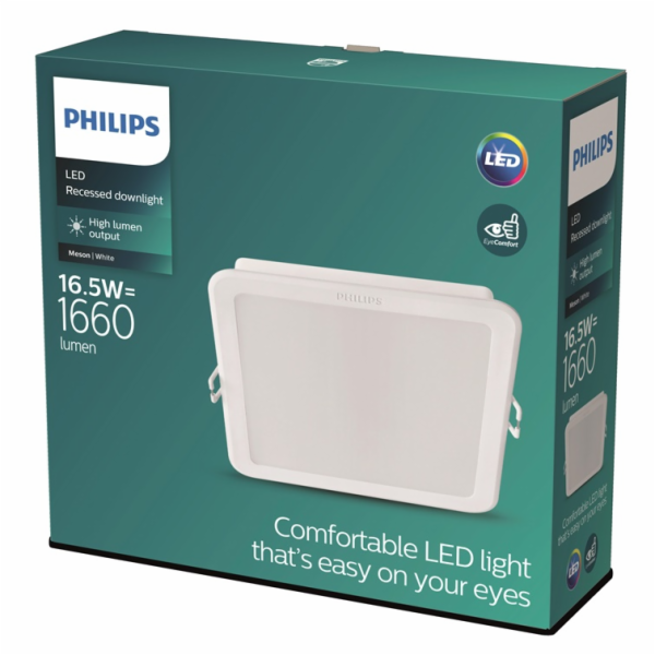 Vestavné svítidlo Philips MESON, 16,5W, 3000°K, LED