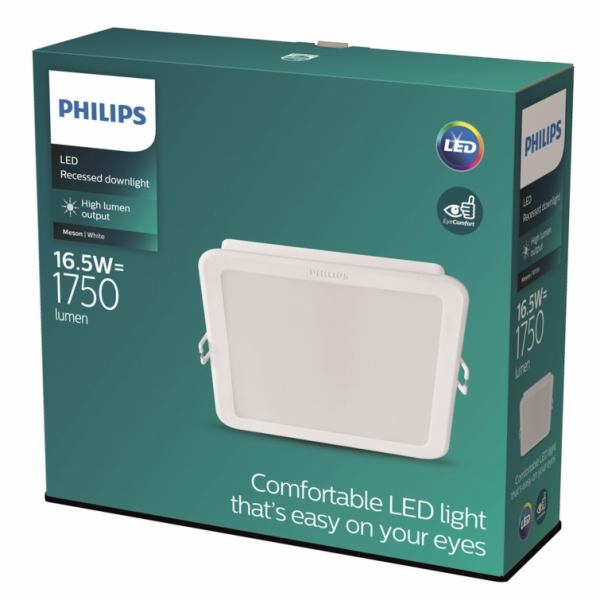 Vestavné svítidlo Philips MESON, 16,5W, 4000°K, LED