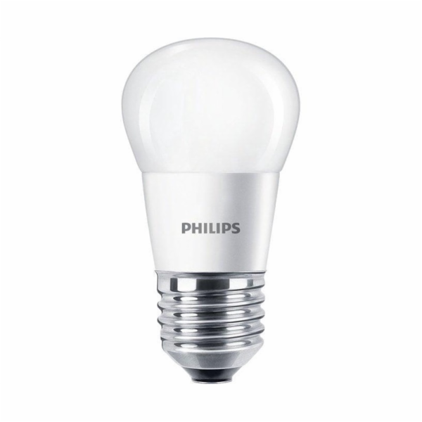 LED žárovka PHILIPS, P45, E27, 5 W, 450 lm, 2700 K