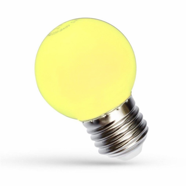 LED lampa, Spectrum, P45, 1W, E27, žlutá barva