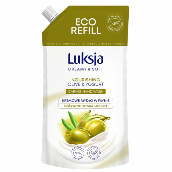 Tekuté mýdlo LUKSJA OLIVA & JOGURT, doplněk, 400 ml
