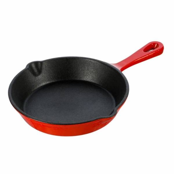 Litinová pánev GRAND FEU FRYP15R, O15,5 cm, červená