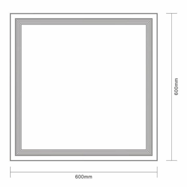 Namontované světlo. Standardní, LED 40W, 5000LM, IP44, 60...