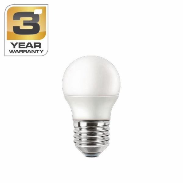 Žárovka, STANDART, LED, P45, 4,9W, E27, 4000K, 470lm, matná