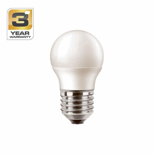 Žárovka, STANDART, LED, P45, 4,9W, E27, 2700K, 470lm, matná