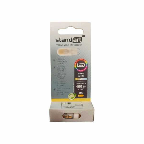 LEMP LED 3,2W G9 400LM 2700K (8)