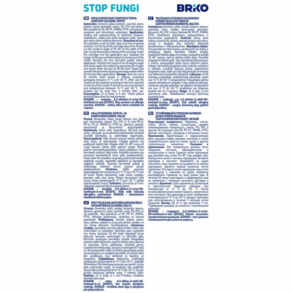 Tmel BRIKO STOP FUNGI, 300 ml, bílý