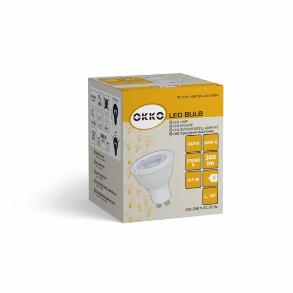 LED svítidlo Okko PAR16, 5W, 3000K, 350lm