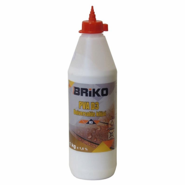 Univerzální lepidlo PVA D3 Briko, 1 kg