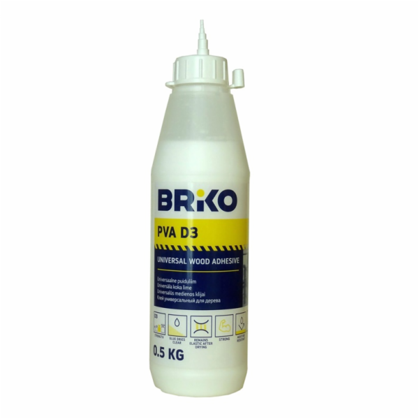 Univerzální lepidlo PVA D3 Briko, 0,5kg