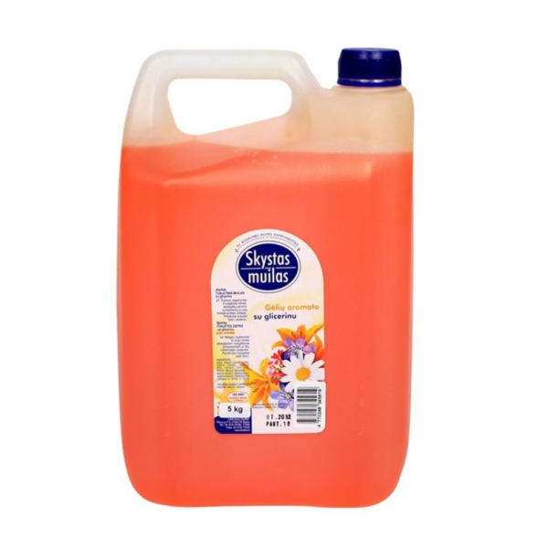Tekuté mýdlo s glycerinem, 5 l, gelová vůně