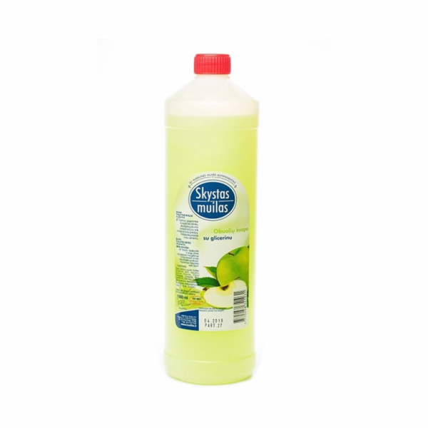 Tekuté mýdlo s glycerinem, 1 l, vůně jablka