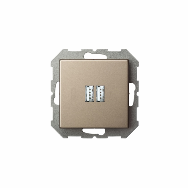 USB nabíječka LIREGUS EPSILON, barva champagne
