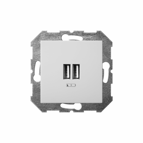USB nabíječka LIREGUS EPSILON, barva bílá