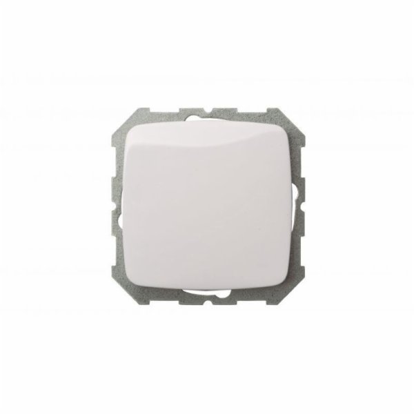 Vypínač LIREGUS ALFA, bílá barva, IP44