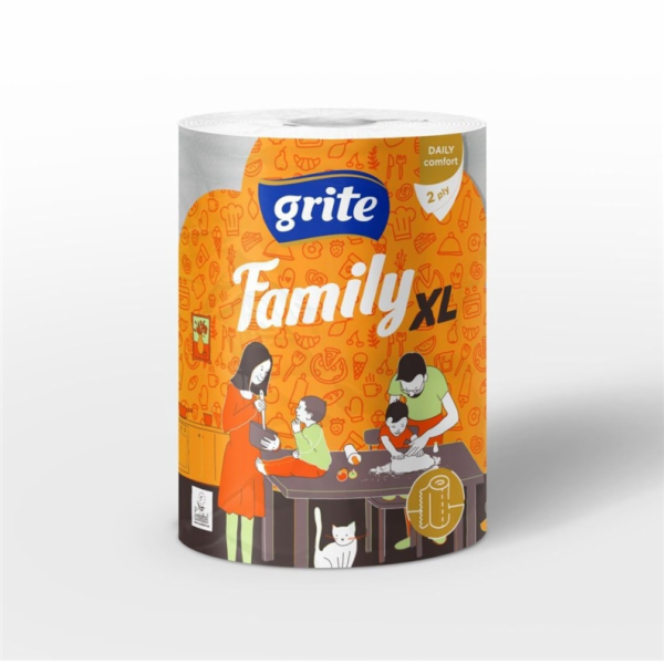 Papírový ručník Grite Family XL, 2 vrstvy.