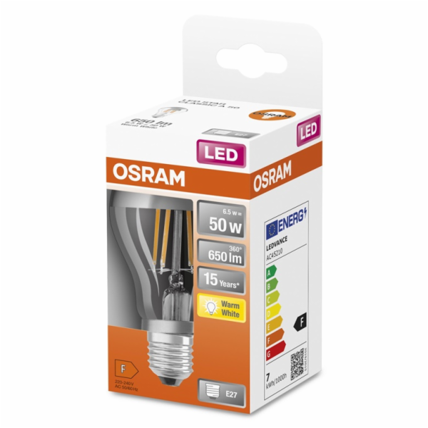 LEMP LED A60 E27 6,5W 827 650LM SID