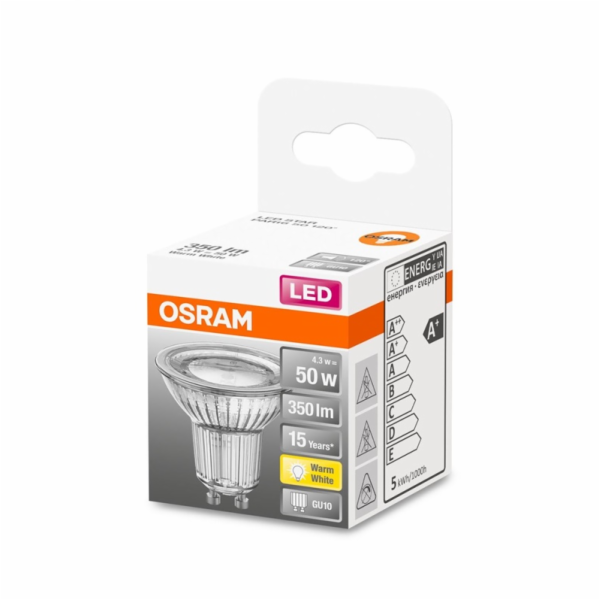 LED lampa PAR16, 4,3W, GU10, 827, 1200, 350LM