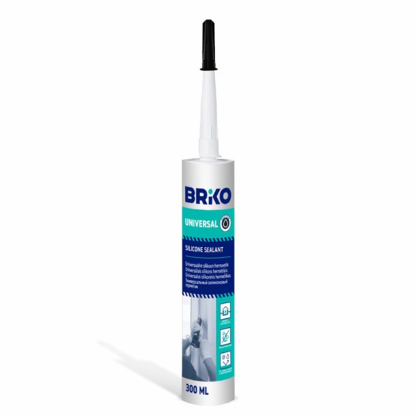 Univerzální tmel Briko, 0,3 l, černý