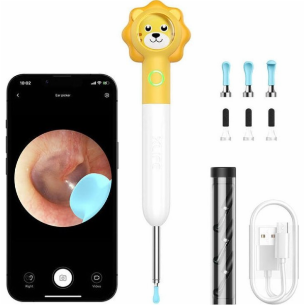 Xlife Otoskop s kamerou pro čištění uší Xlife Q3 (žlutý)