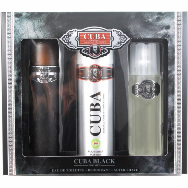 Cuba Black Set pro muže EDT 100ml + 100ml voda po holení ...