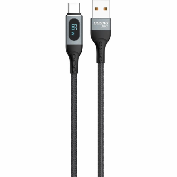 Dudao USB-A - USB-C USB kabel 1 m černý (6973687243678)