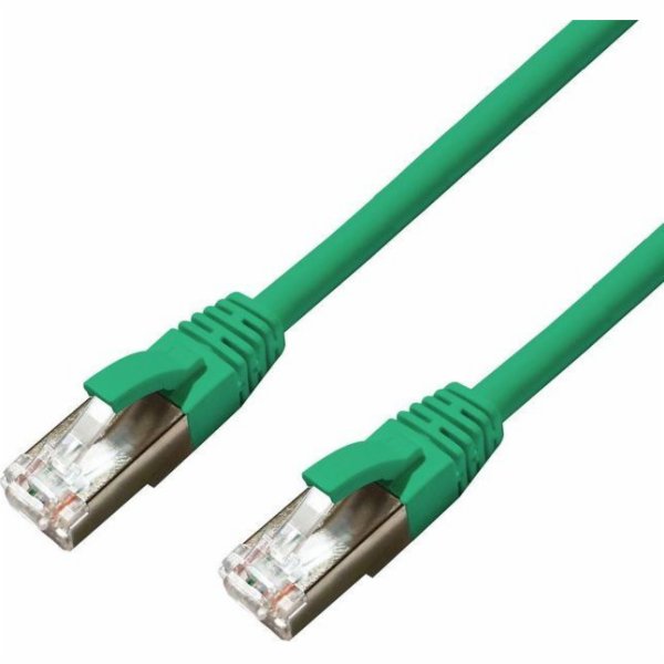 MicroConnect CAT6A S/FTP 0,5m Zelená LSZH