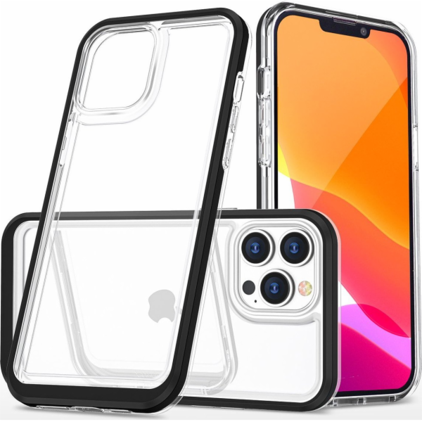 Pouzdro Hurtel Clear 3v1 iPhone 14 Pro, silikonový kryt s...